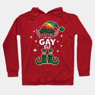 I'm The Gay Elf LGBTQ Rainbow Elf Matching Hoodie